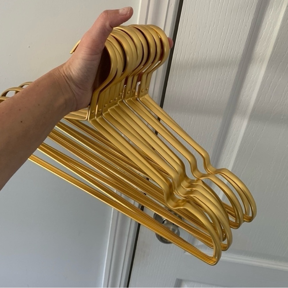 Gold Metal Clothes Hangers